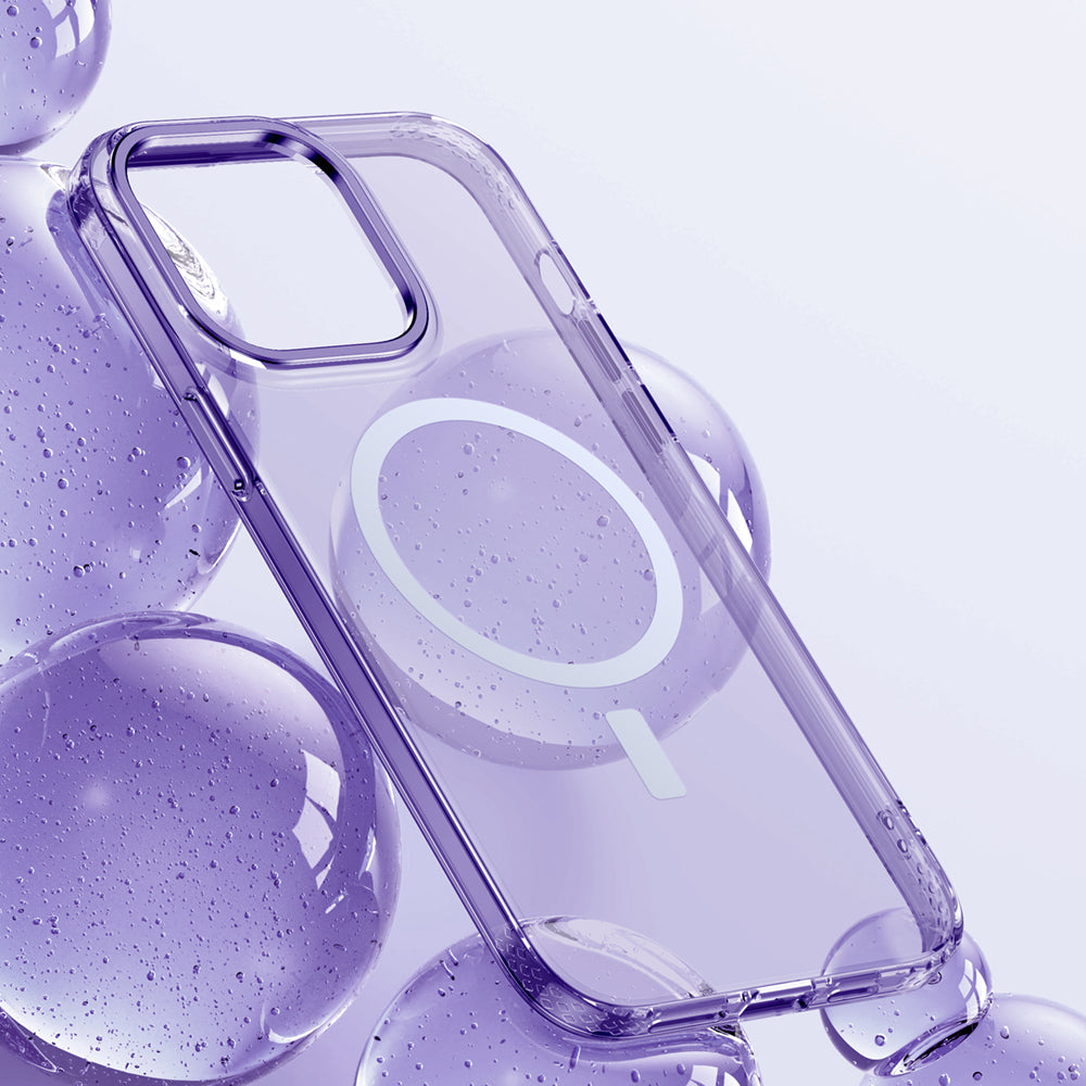 Suitable for iPhone15ProMax transparent magnetic hard case
