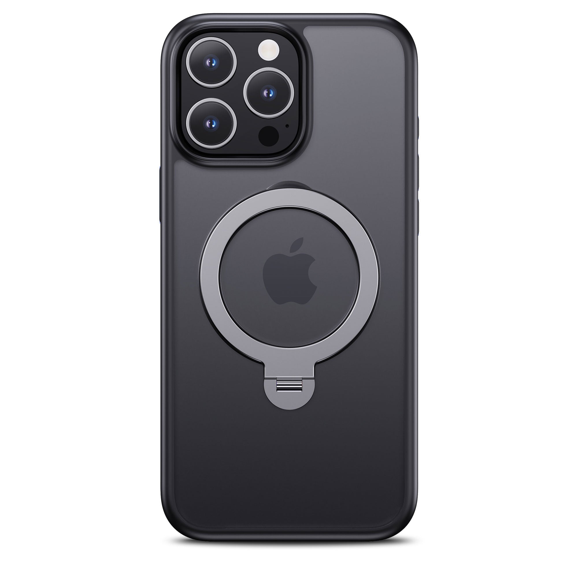 iPhone 16 Matte Finish Stand Holder Protective Case